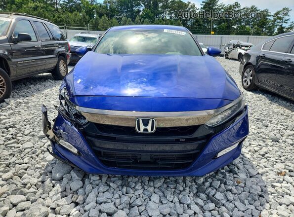 1HGCV1F32KA065615 2019 HONDA ACCORD Blue Vista frontal