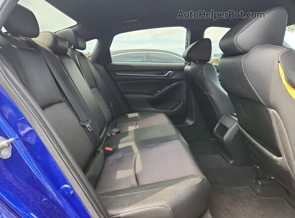 1HGCV1F32KA065615 2019 HONDA ACCORD Blue Vista de los asientos traseros
