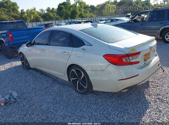 1HGCV1F32KA149305 2019 HONDA ACCORD White Հետևի ձախ