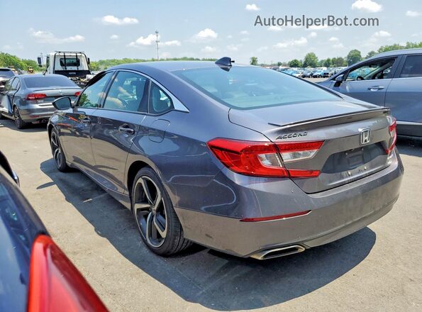 1HGCV1F32KA162958 2019 HONDA ACCORD Gray Հետևի ձախ