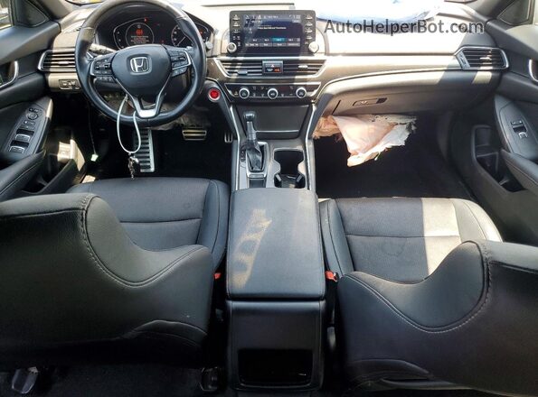1HGCV1F32KA162958 2019 HONDA ACCORD Gray Առջևի վահանակի տեսք