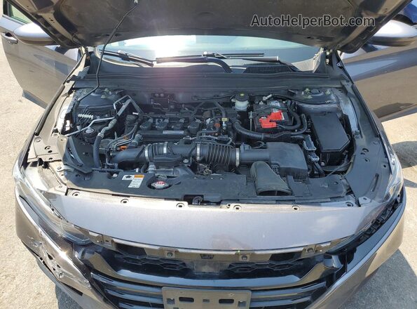 1HGCV1F32KA162958 2019 HONDA ACCORD Gray Սալոնի հետևի տեսք