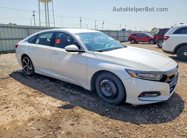 1HGCV1F32LA011927 2020 HONDA ACCORD White Передня права чверть