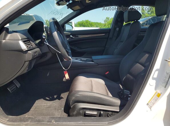 1HGCV1F32LA011927 2020 HONDA ACCORD White Вид салону спереду