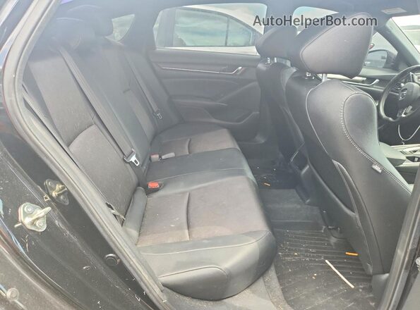 1HGCV1F32LA028498 2020 HONDA ACCORD Black Widok tylnych siedzeń
