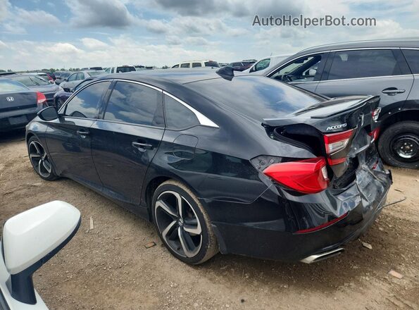 1HGCV1F32LA028498 2020 HONDA ACCORD Black Tył lewy