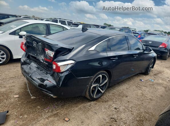 1HGCV1F32LA028498 2020 HONDA ACCORD Black Tył prawy