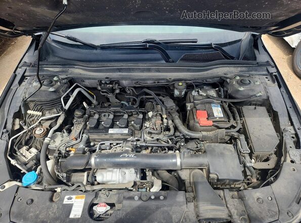 1HGCV1F32LA028498 2020 HONDA ACCORD Black Widok wnętrza z tyłu