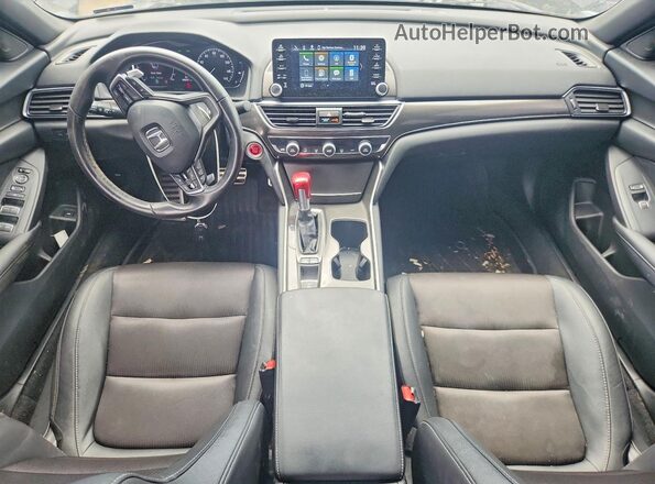 1HGCV1F32LA028498 2020 HONDA ACCORD Black Widok deski rozdzielczej