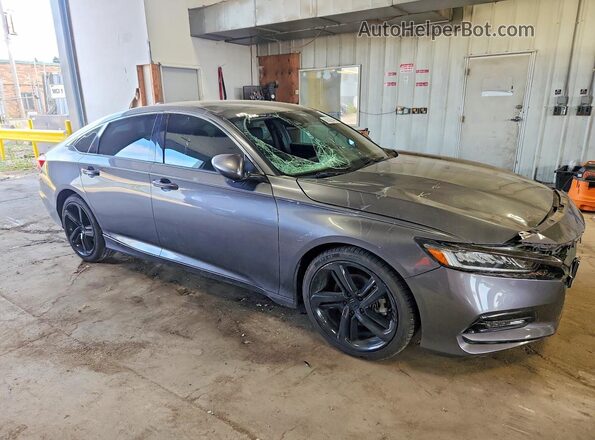 1HGCV1F32LA091889 2020 HONDA ACCORD Серый Передняя правая четверть