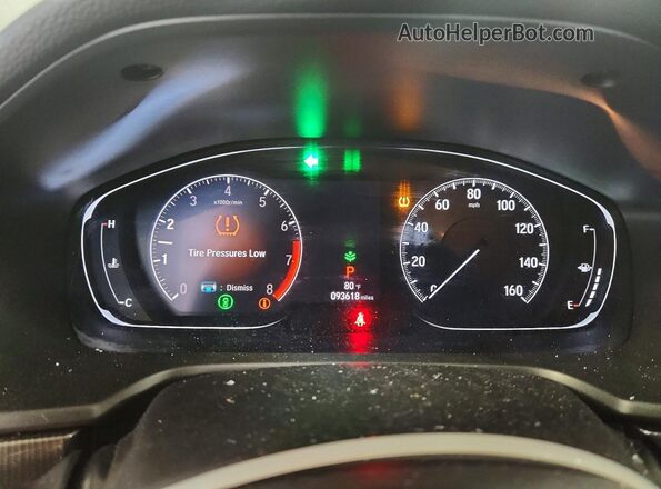 1HGCV1F32LA091889 2020 HONDA ACCORD Серый Вид щитка приборов