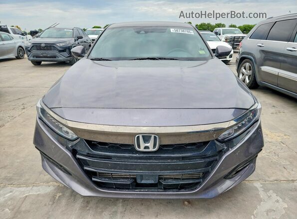 1HGCV1F32LA121859 2020 HONDA ACCORD Gray Front view