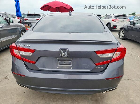 1HGCV1F32LA121859 2020 HONDA ACCORD Gray Rear view