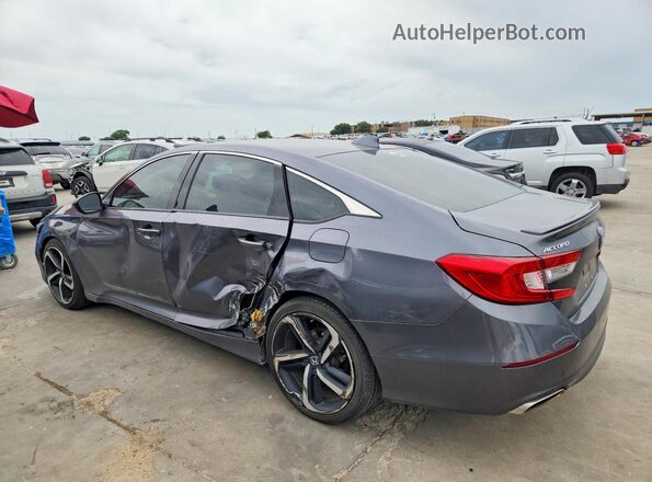 1HGCV1F32LA121859 2020 HONDA ACCORD Gray Rear left