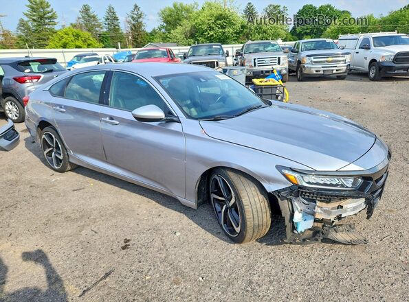 1HGCV1F32LA139259 2020 HONDA ACCORD Silver Przód prawy
