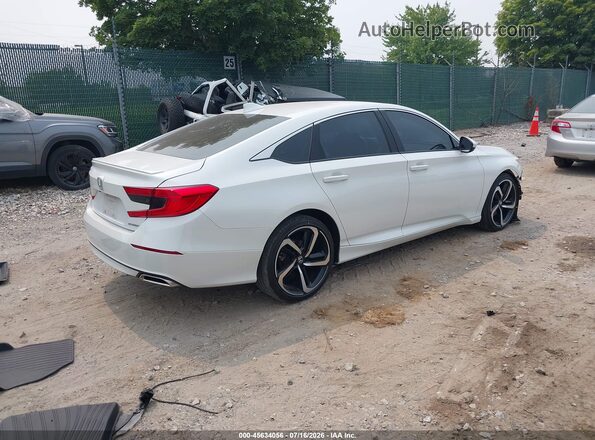 1HGCV1F32LA145062 2020 HONDA ACCORD White Задня права чверть