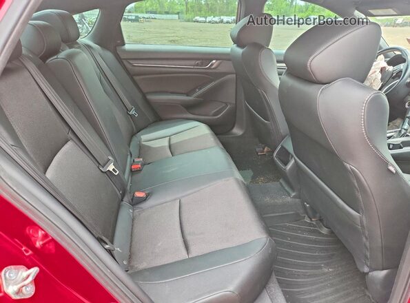 1HGCV1F32LA803740 2020 HONDA ACCORD Red Rear seats view