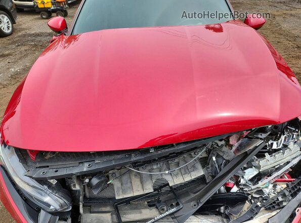 1HGCV1F32LA803740 2020 HONDA ACCORD Red Rear interior view
