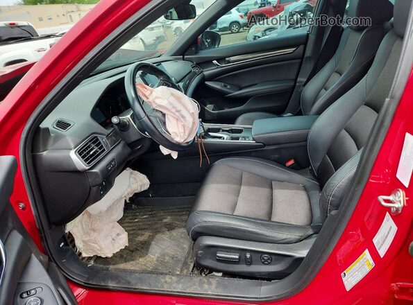1HGCV1F32LA803740 2020 HONDA ACCORD Red Front interior view