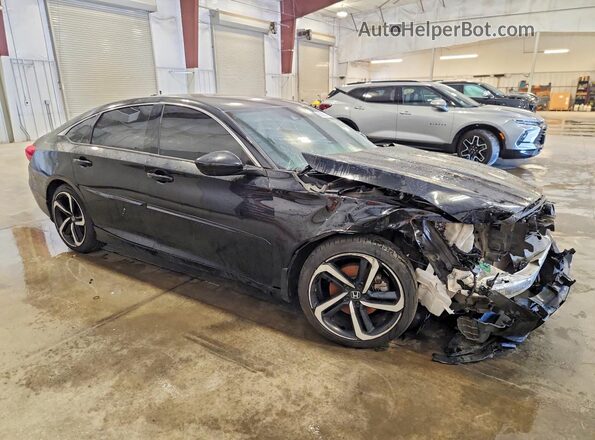1HGCV1F32MA050275 2021 HONDA ACCORD Black Front right