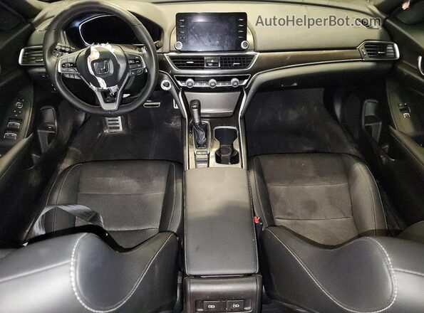 1HGCV1F32MA050275 2021 HONDA ACCORD Black Dashboard view