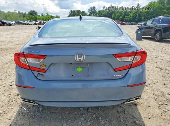 1HGCV1F32MA068713 2021 HONDA ACCORD Blue Rear view