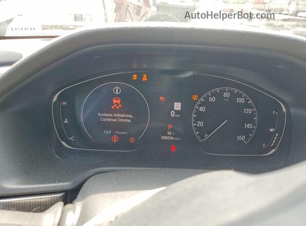 1HGCV1F32MA068713 2021 HONDA ACCORD Blue Instrument cluster view