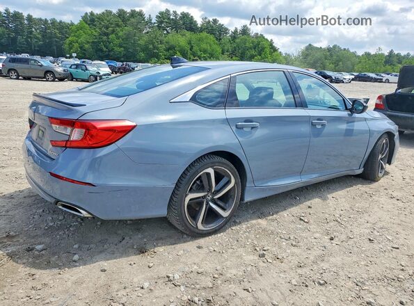 1HGCV1F32MA068713 2021 HONDA ACCORD Blue Rear right