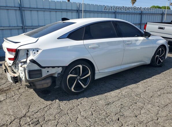 1HGCV1F32MA078366 2021 HONDA ACCORD White Հետևի աջ