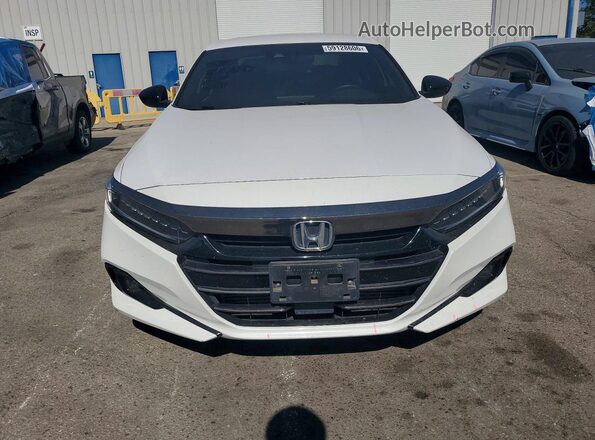 1HGCV1F32MA078366 2021 HONDA ACCORD White Դիմացի տեսք