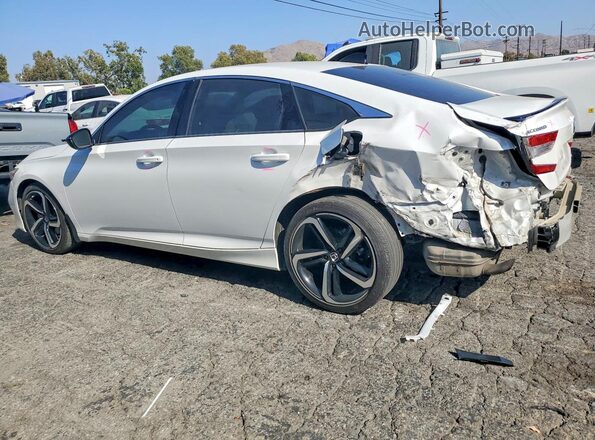 1HGCV1F32MA078366 2021 HONDA ACCORD White Հետևի ձախ