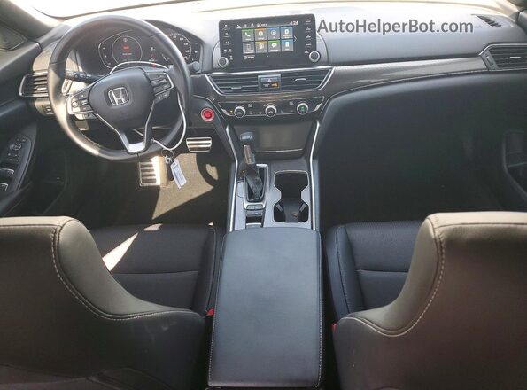 1HGCV1F32MA078366 2021 HONDA ACCORD White Առջևի վահանակի տեսք