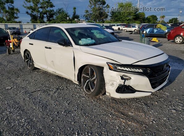1HGCV1F32MA089738 2021 HONDA ACCORD White Առջևի աջ