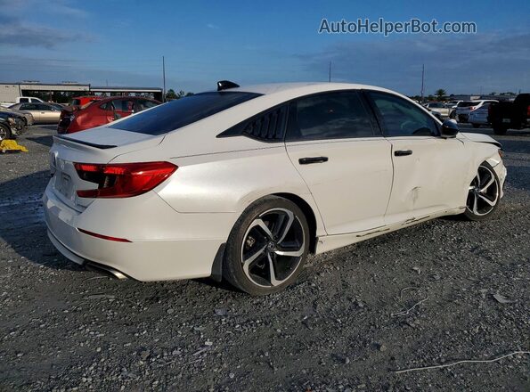 1HGCV1F32MA089738 2021 HONDA ACCORD White Հետևի աջ