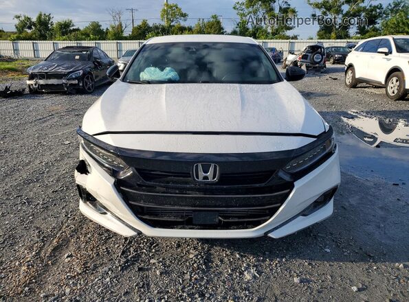 1HGCV1F32MA089738 2021 HONDA ACCORD White Դիմացի տեսք
