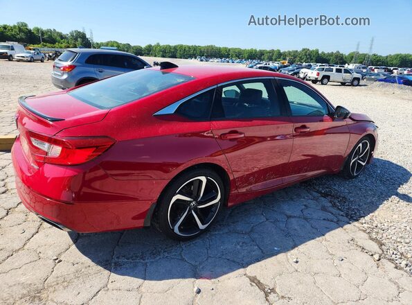 1HGCV1F32NA003801 2022 HONDA ACCORD Red უკანა მარჯვენა