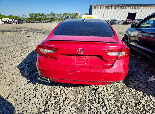 1HGCV1F32NA018671 2022 HONDA ACCORD Red Vista trasera