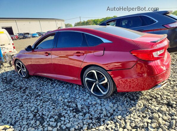 1HGCV1F32NA018671 2022 HONDA ACCORD Red Trasero izquierdo