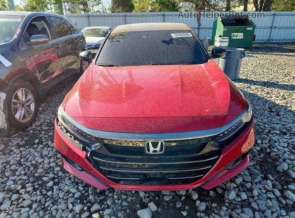 1HGCV1F32NA018671 2022 HONDA ACCORD Red Vista frontal