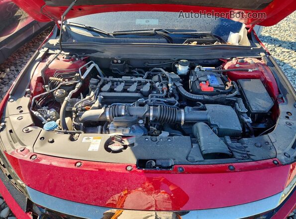1HGCV1F32NA018671 2022 HONDA ACCORD Red Vista interior trasera