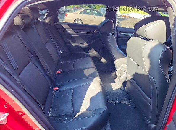 1HGCV1F32NA018671 2022 HONDA ACCORD Red Vista de los asientos traseros