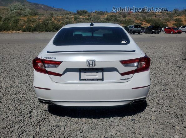 1HGCV1F32NA037947 2022 HONDA ACCORD White Вид ззаду