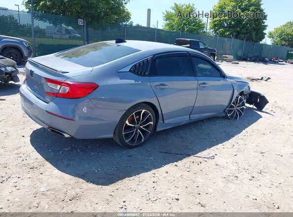 1HGCV1F32NA066347 2022 HONDA ACCORD Gray Trasero derecho