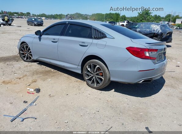 1HGCV1F32NA066347 2022 HONDA ACCORD Gray Trasero izquierdo