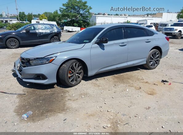 1HGCV1F32NA066347 2022 HONDA ACCORD Gray Vista tres cuartos delantera izquierda