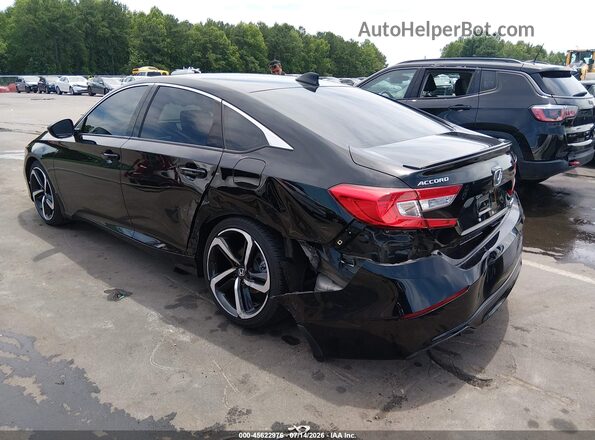 1HGCV1F32NA071239 2022 HONDA ACCORD Black Rear left