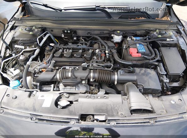 1HGCV1F32NA071239 2022 HONDA ACCORD Black Rear view