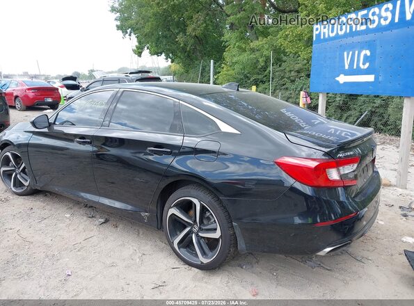 1HGCV1F32NA082645 2022 HONDA ACCORD Black Tył lewy