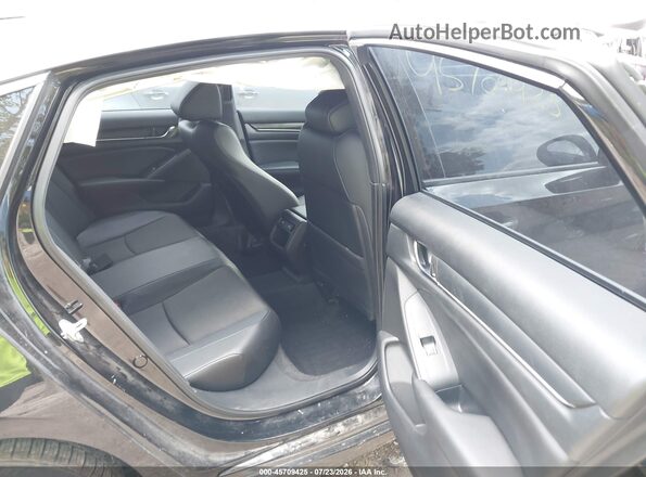1HGCV1F32NA082645 2022 HONDA ACCORD Black Widok naklejki z numerem VIN
