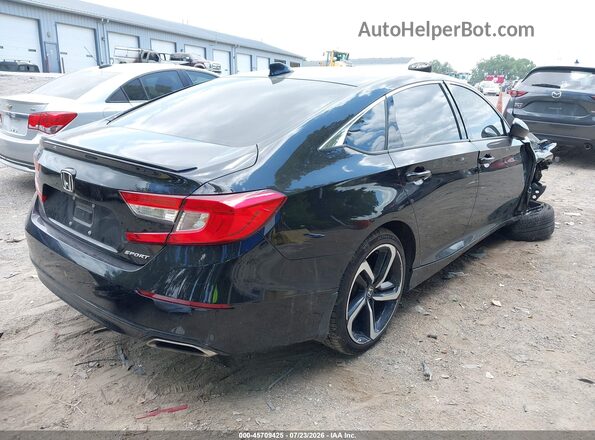 1HGCV1F32NA082645 2022 HONDA ACCORD Black Tył prawy